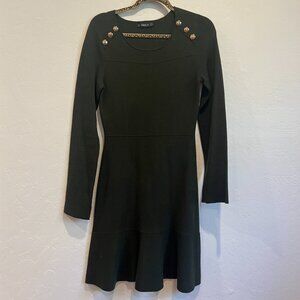 Zara Knit Green Dress Sz L